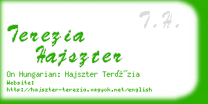 terezia hajszter business card